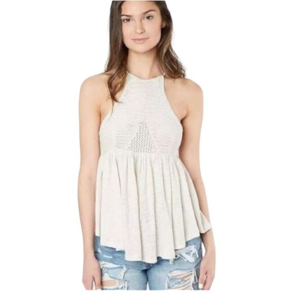 Free People Road Trip Crochet Tank Top - Picture 1 of 7